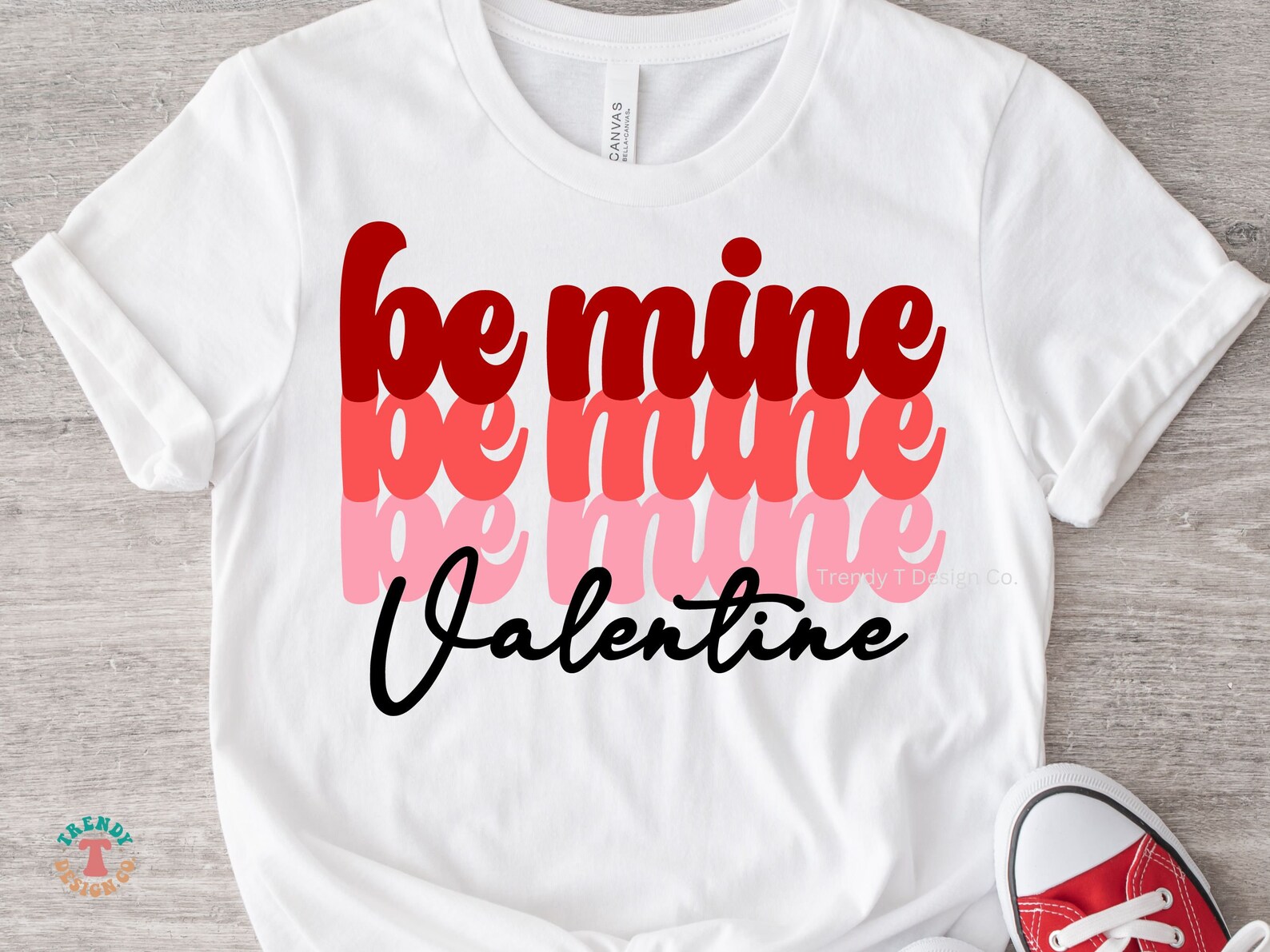 Be Mine Valentine SVG PNG, Valentine's Day SVG, Stacked Retro Design ...