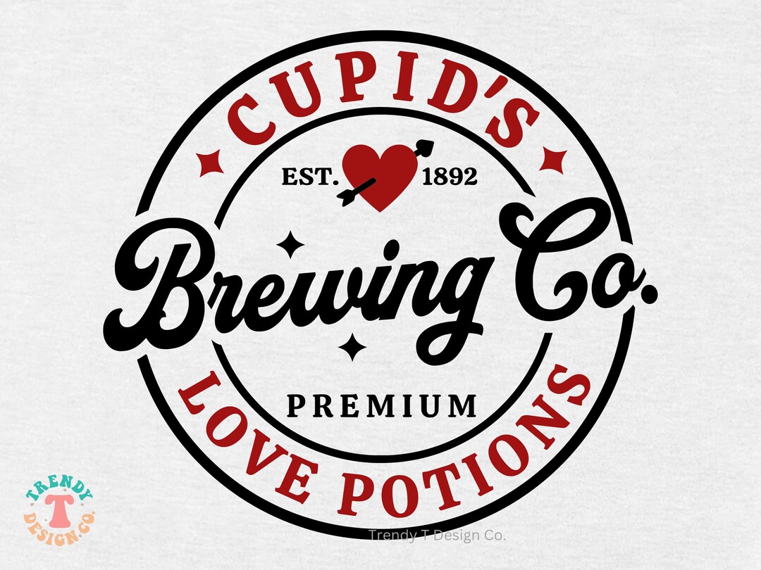 Cupid's Brewing Co SVG PNG, Valentine's Day SVG, Premium Love Potions