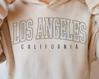 Los Angeles California SVG PNG, Retro Outlined Varsity SVG, Sweatshirt Sublimation Png, Los Angeles Shirt Sublimation, California Png Design