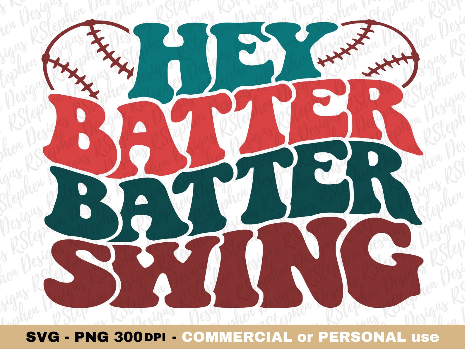 Hey Batter Batter Swing SVG PNG Baseball SVG Softball Svg Etsy