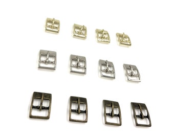 12mm (inside diameter) Small Buckles, Set of TWO