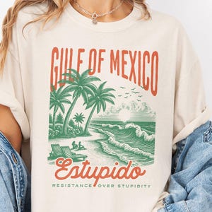 Gulf of Mexico Tshirt Comfort Colors, Coast Shirt Texas Alabama Mississippi Florida Beach Silly American Pro Golfo de Mexico Patriotic Tee