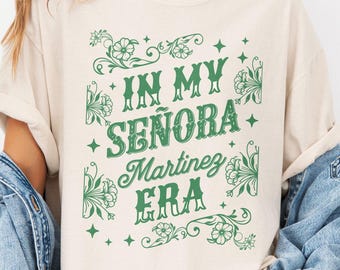 Personalized Married Latina Shirt, Custom Señora Era Tshirt Hispanic Wedding Gift for Her Mexican Wife Tee Funny Chicana Bride Top Spanglish