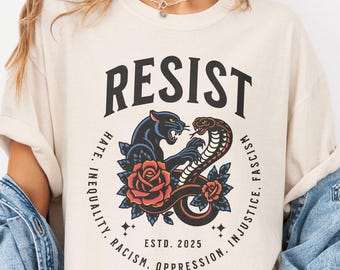 Deny Defend Depose Eat the Rich Shirt, Anti Trump Tee FDT Tshirt Graphic Political Protest Liberal Activist Gift Equality Social Justice