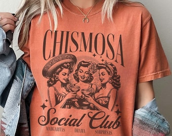 Latinamerikansk Chisme-tröja, mexikansk gåva, rolig t-shirt, latinamerikansk trendig retro mexikansk Margarita-café