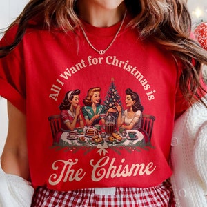 Chismosa Christmas Shirt Comfort Colors, Funny Chisme Tshirt Latina Holiday Mexican Xmas Tee Retro Graphic Mama Gift Navidad Party Womens
