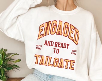 Tailgate Bride, Football Bachelorette Party Sweater Engagement Party Gift Bridal Shower Football Wife Sweater Personalize Custom Sport Crew