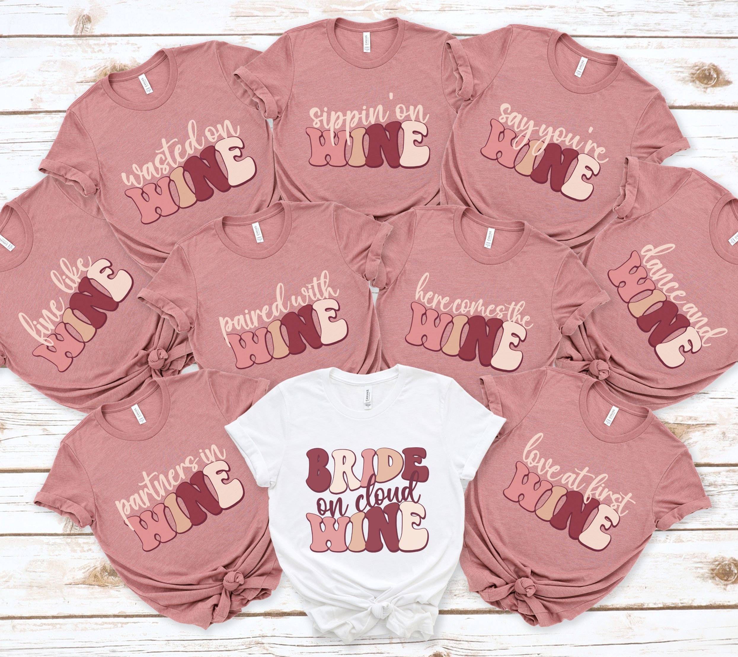 Wine Bachelorette Party Shirts, Retro Winery Bach Tshirt Wine Tasting Tee  Funny Wine Theme Bride Vino Bridal Gift Country Girls Trip Vacay - Etsy