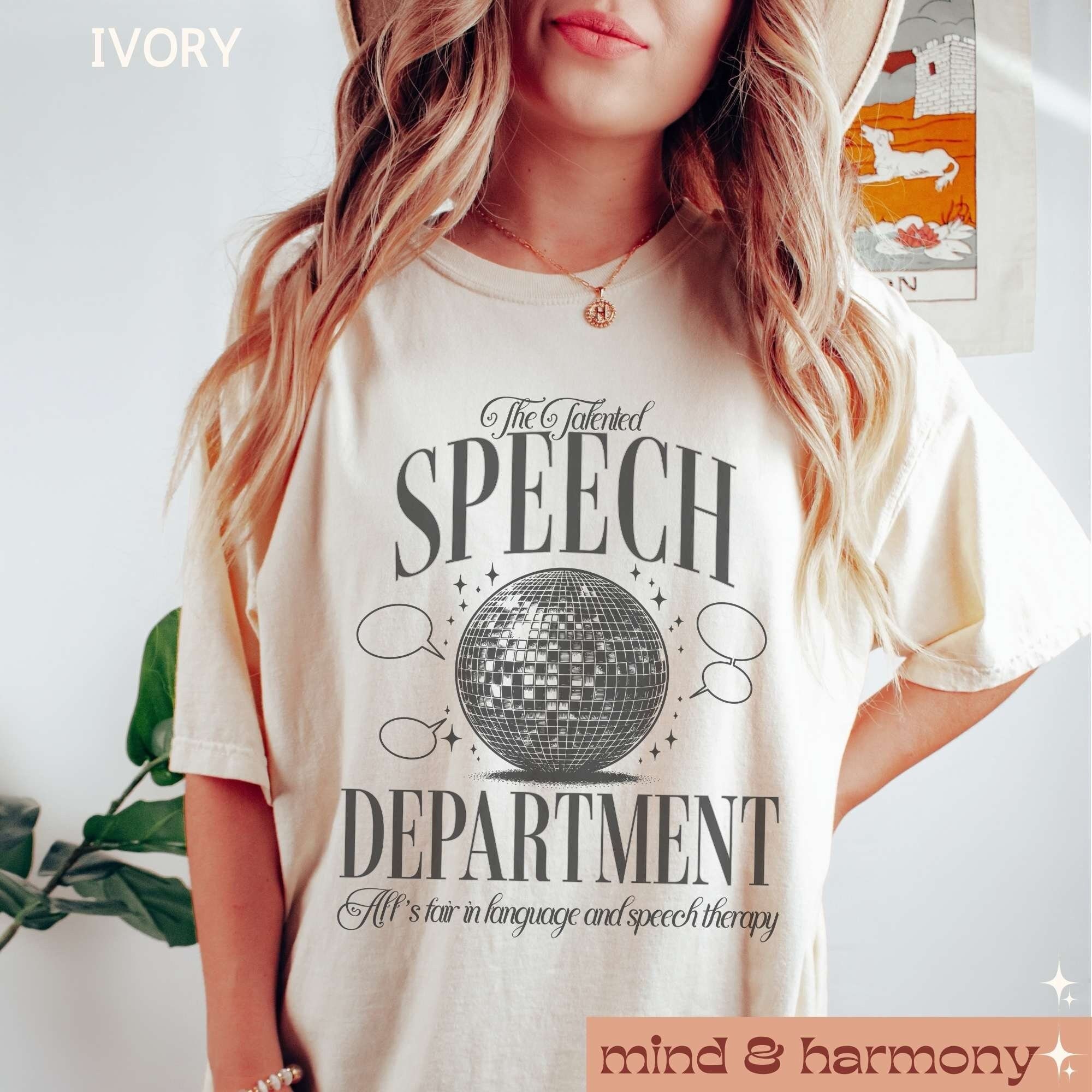 Speech Therapy Comfort Colors Tshirt for Fan, Tortured Therapist Shirt Language Therapist Department Tee SLP Gift Language Pathology Trendy