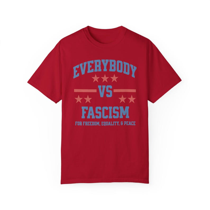 Camiseta antifascista, camiseta política del 4 de julio, camiseta patriótica anti-Trump, lindo regalo liberal para mujer, camiseta de protesta por la igualdad del Día de la Independencia imagen 7
