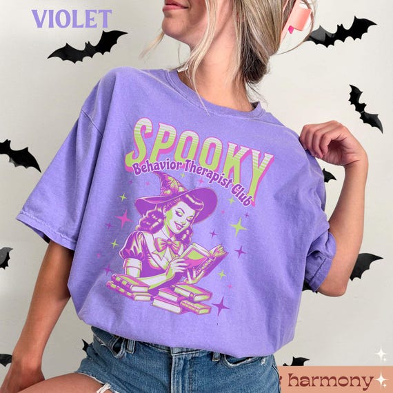 Spooky Behavior Analyst Club Comfort Colors Shirt: Retro Halloween