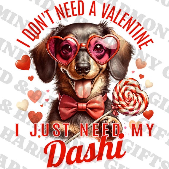 Dachshund Valentines PNG, V Day Dog Art Cute Doxie Craft Instant Digital Download Funny Anti Valentine Dog Mom Gift DIY Dachshund Graphic