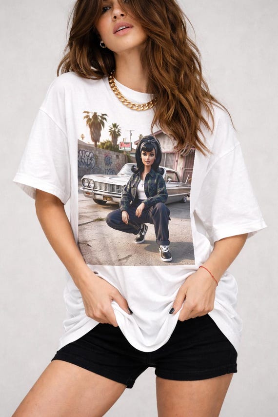 Doll Meme Chola Shirt Latina Graphic Tee Funny Street Style Outfit