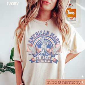 Feminist Fourth of July Comfort Colors Tee: Women's Rights USA Shirt