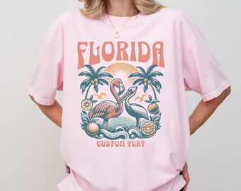 Florida Shirt, Flamingo Comfort Colors New Music Fan Gift Vacation Department Girls Trip Tshirt Tortured Tour Tee Bird Tee Custom Tshirt.