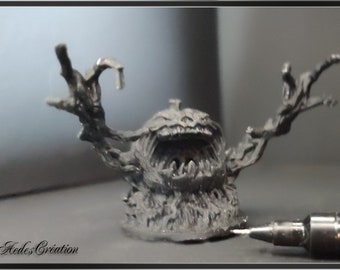 Monstre en citrouille resine - Dollhouse miniature 1/12 - Collection