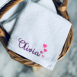 Personalized Washcloth - Custom Washcloth/ Personalized gift/ Embroidered Washcloth