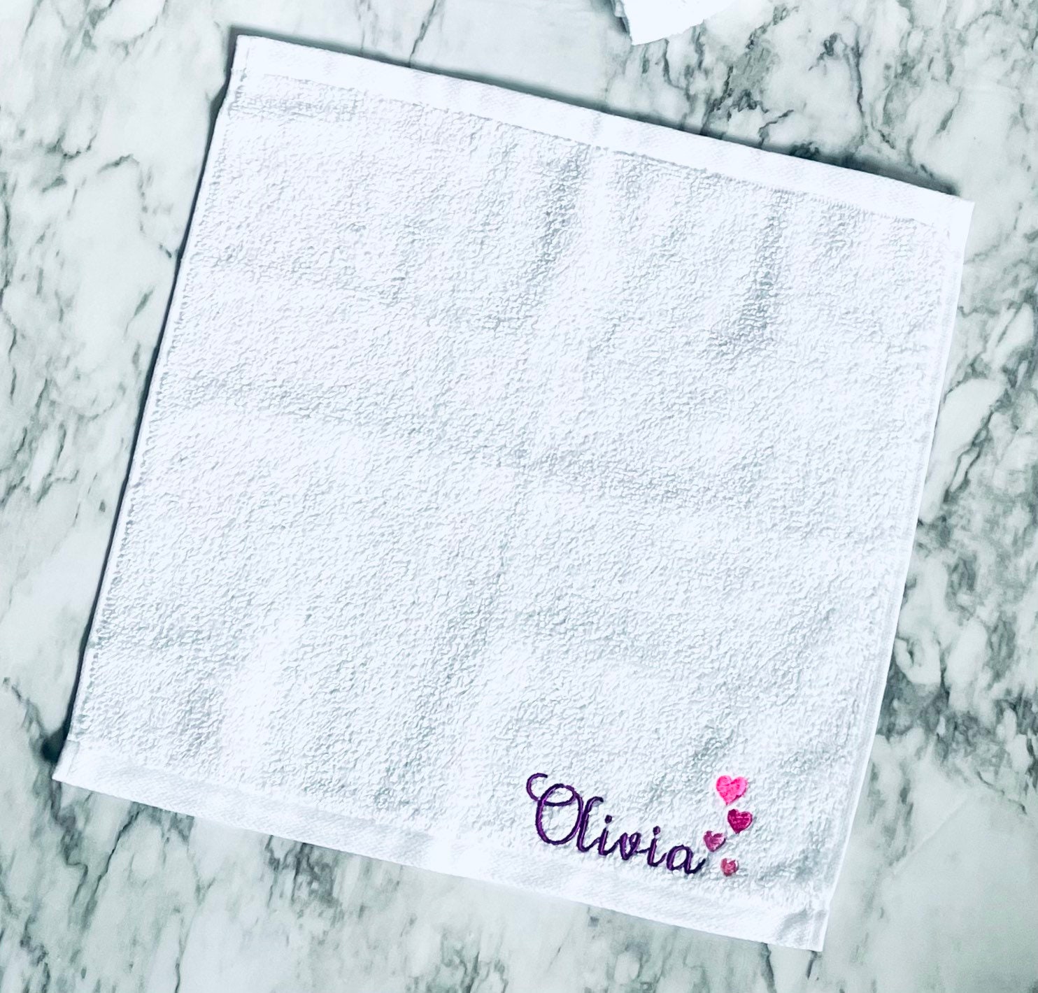 Personalized Washcloth Custom Washcloth/ Personalized Gift/ Embroidered Washcloth Etsy