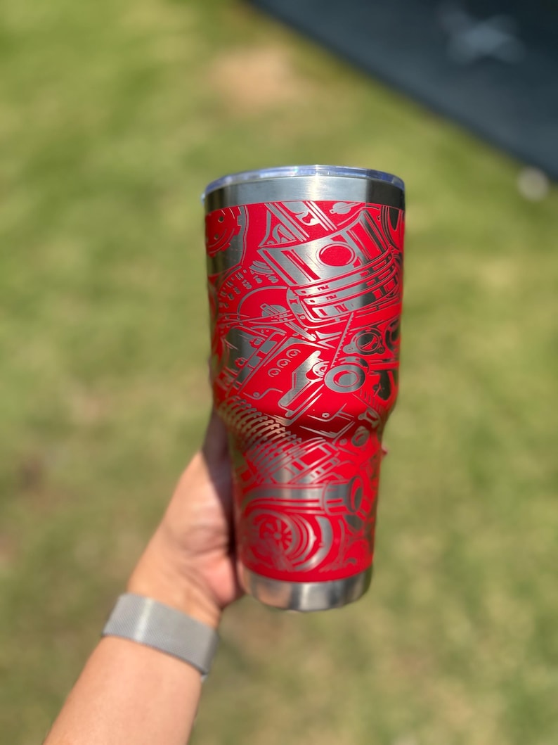 Gearhead Gift Idea: 30 oz Tumbler for Car Enthusiasts - Automotive Travel Cup, Ideal for Cold Beverages image 7