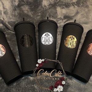 Matte Black Studded Tumbler, Matte Black Soft Touch Studded Tumbler, 24oz double Wall Tumbler, 24 oz Double wall tumbler Matte Black Tumbler
