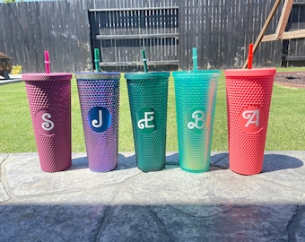 Personalized Studded Tumbler with Movie Font,  Doll inspired  24 oz Tumbler