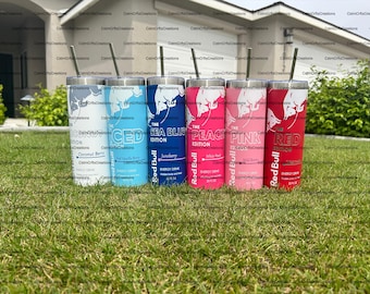 RB Energy Drink Inspired 20 oz Tumbler, Viral Energy Drink Tumbler, personalized Gift