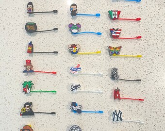 Straw Covers, Straw Buddies, Straw Charms, Villain Straw Covers, Concha Straw Covers, Princess Straw Covers, Halloween  Straw Covers