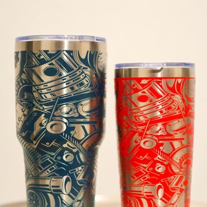 Gearhead Gift Idea: 30 oz Tumbler for Car Enthusiasts - Automotive Travel Cup, Ideal for Cold Beverages image 4