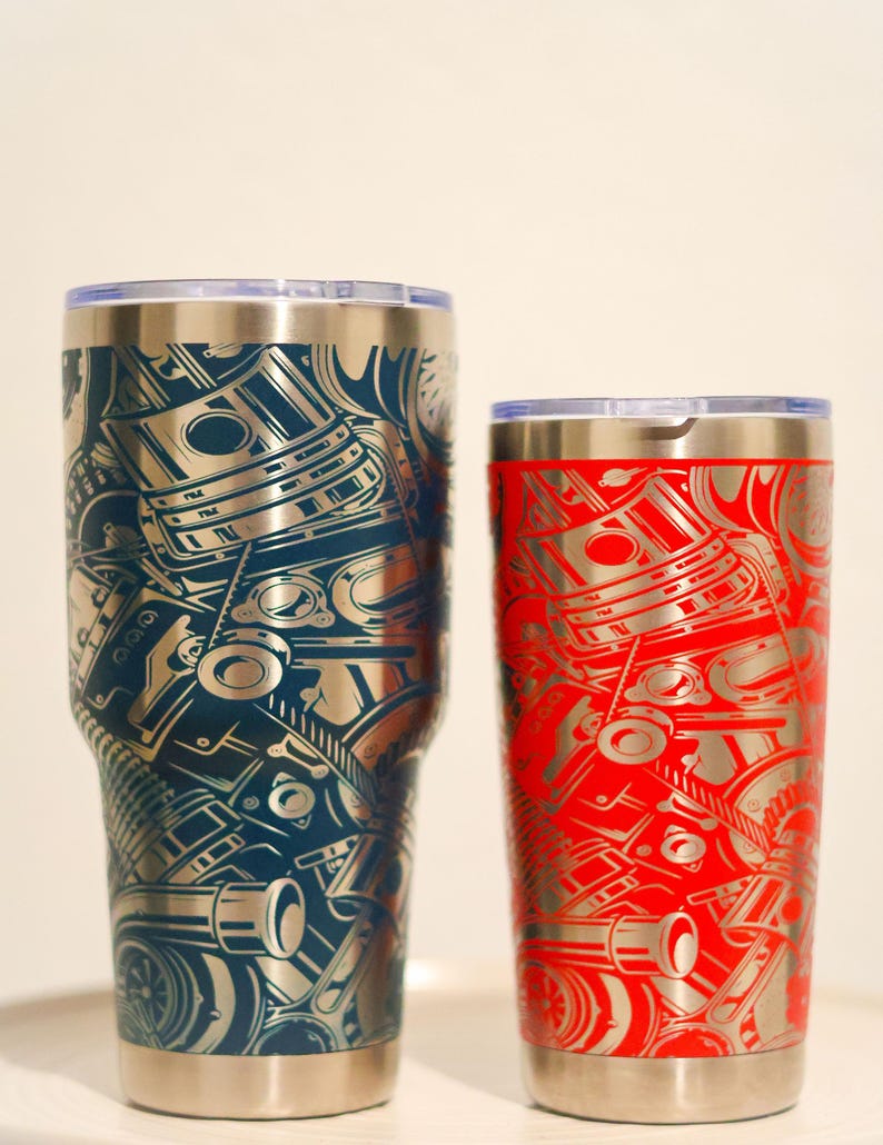 Gearhead Gift Idea: 30 oz Tumbler for Car Enthusiasts - Automotive Travel Cup, Ideal for Cold Beverages image 4
