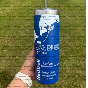 RB Energy Drink Inspired 20 oz Tumbler, Viral Energy Drink Tumbler, personalized Gift Juneberry