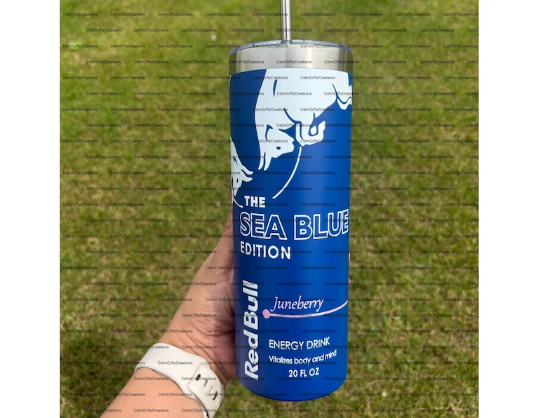RB Energy Drink Inspired 20 oz Tumbler, Viral Energy Drink Tumbler, personalized Gift Juneberry