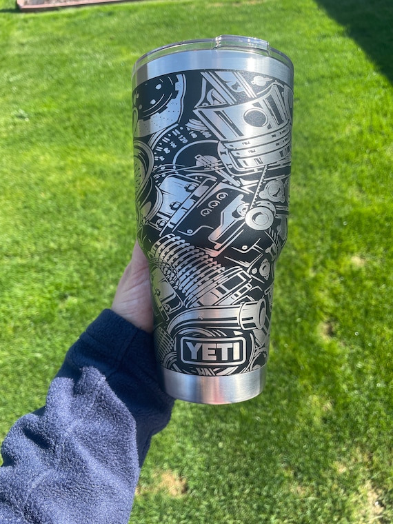 Gearhead Gift Idea: 30 oz Tumbler for Car Enthusiasts - Automotive Travel Cup, Ideal for Cold Beverages