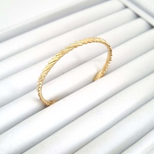 Silver Boho Cuff Bracelet: 925 Sterling, 14K Gold Plated