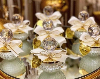 Luxury Personalized Wedding Favor for Guests, Luxury Wedding Favors, Classy Glass Candle , Baby shower Favors, Bridal Shower Favors