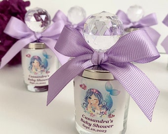 Mermaid Baby Shower Favors, Shot Glass Baby Shower Decoration Party Favors, Mermaid Party Favor Candle, Baby Shower Candle Favors