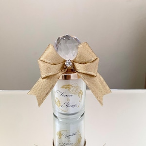 Crystal Lid With Ribbon Personalized Candle Favor for Guests in Bulk ...