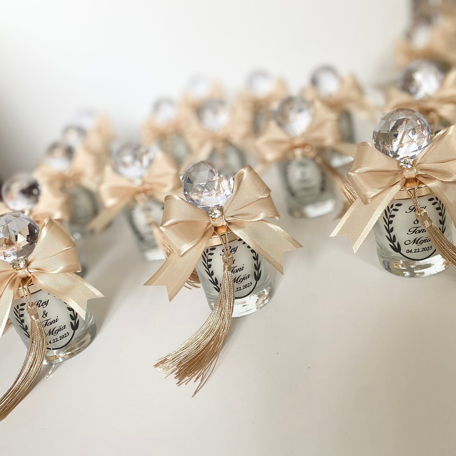 Elegant Candle Favor, Luxury Candle Favor, Unique Wedding Favors ...