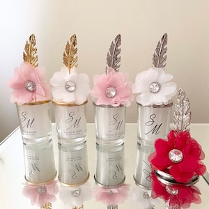 Wedding Favors, Personalized Wedding Favors for Guests, Shot Glass Favors, Custom Favors, Quinceanera Sweet 16, Party Favors, Candle Favors