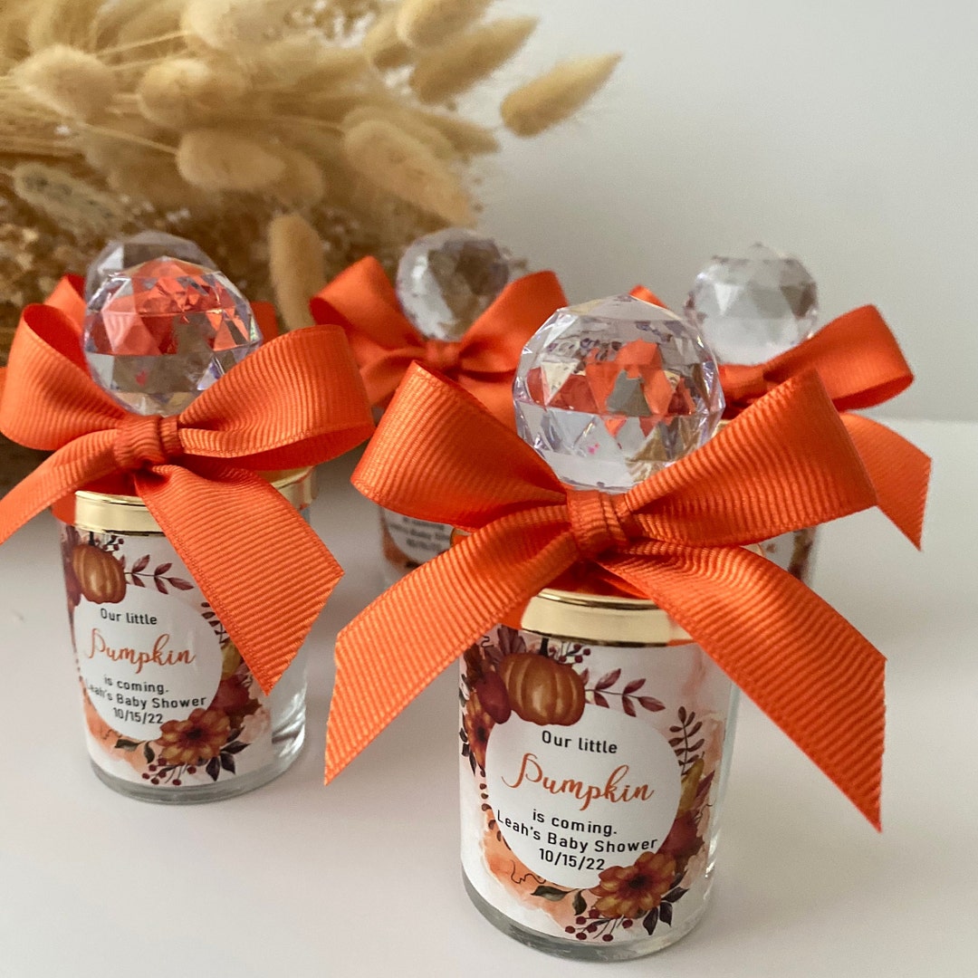 Pumpkin Halloween Baby Shower Favors, Halloween Bridal Shower Favors