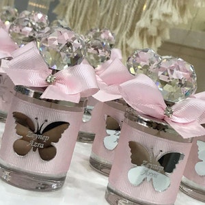 Butterfly Baby Shower Candle Favors, Shot Glass Baby Shower Decoration Party Favors, Baby Shower Favors, Decorations Party Favor Candle