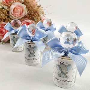Elephant Candle Favors, Baby Shower Candle Favors, Shot Glass Baby Shower Decoration Party Favors Candle, Elephant Themed Party Favors