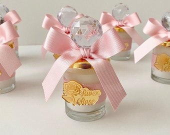 Rose Candle Favors: Baby Shower, Quinceanera, Sweet 16