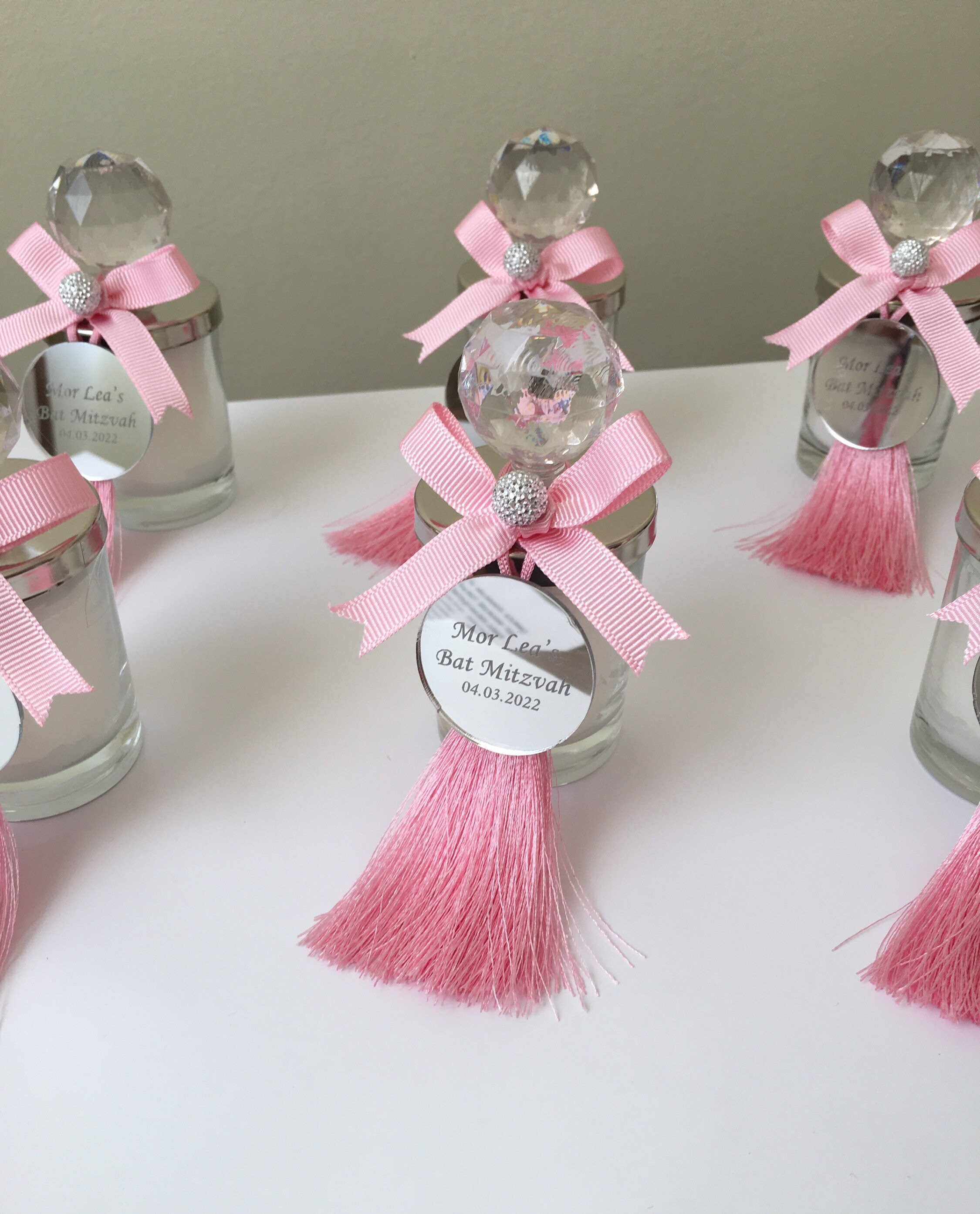 Personalized Wedding Candle Favors, Shot Glass, Crystal Ball Lid - Etsy