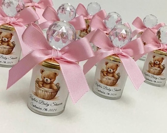 Teddy Bear Candle Favors, Baby Shower Keepsakes, We Can Bearly Wait Party Favors