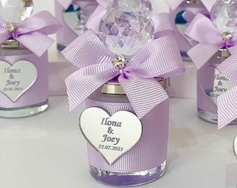 Lilac Wedding Favors, Heart Wedding Favors for Guests, Wedding Bridal Shower Party Butterfly Candle Favors in Shot Glass