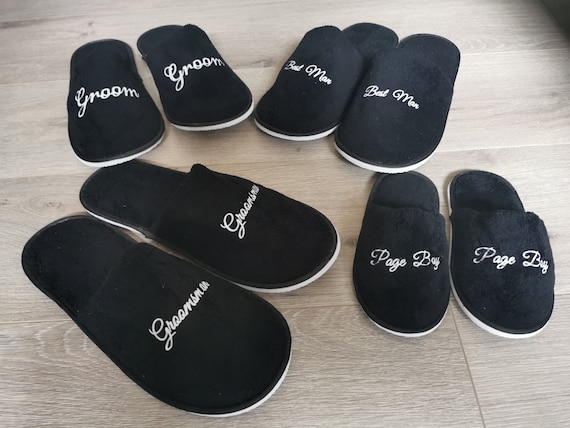 Groomsmen slippers clearance