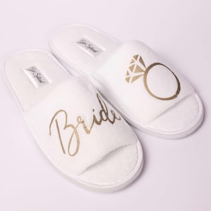 Bride and Bridesmaid Slippers