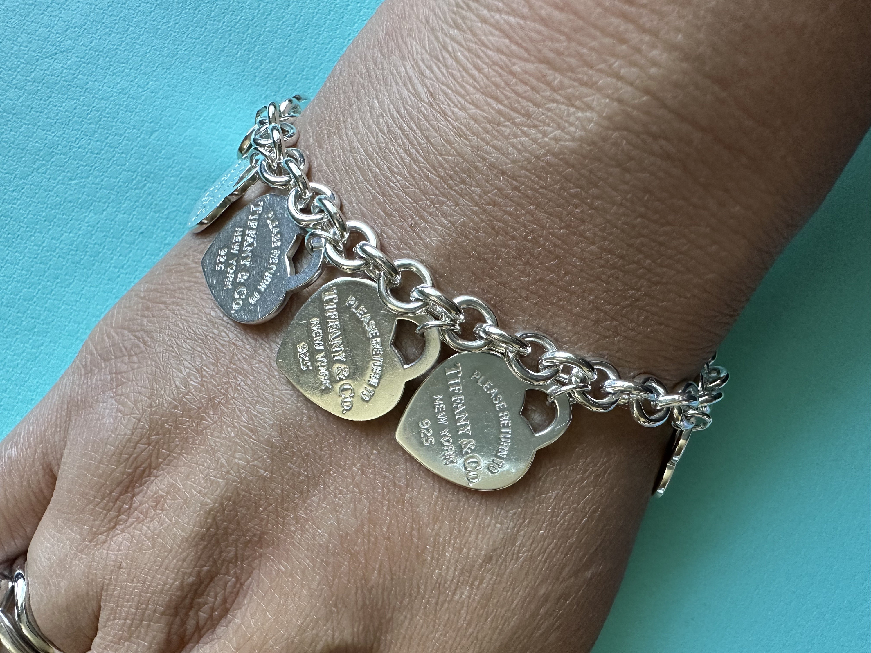 Tiffany Co Return to Tiffany Small Multi heart Bracelet Etsy