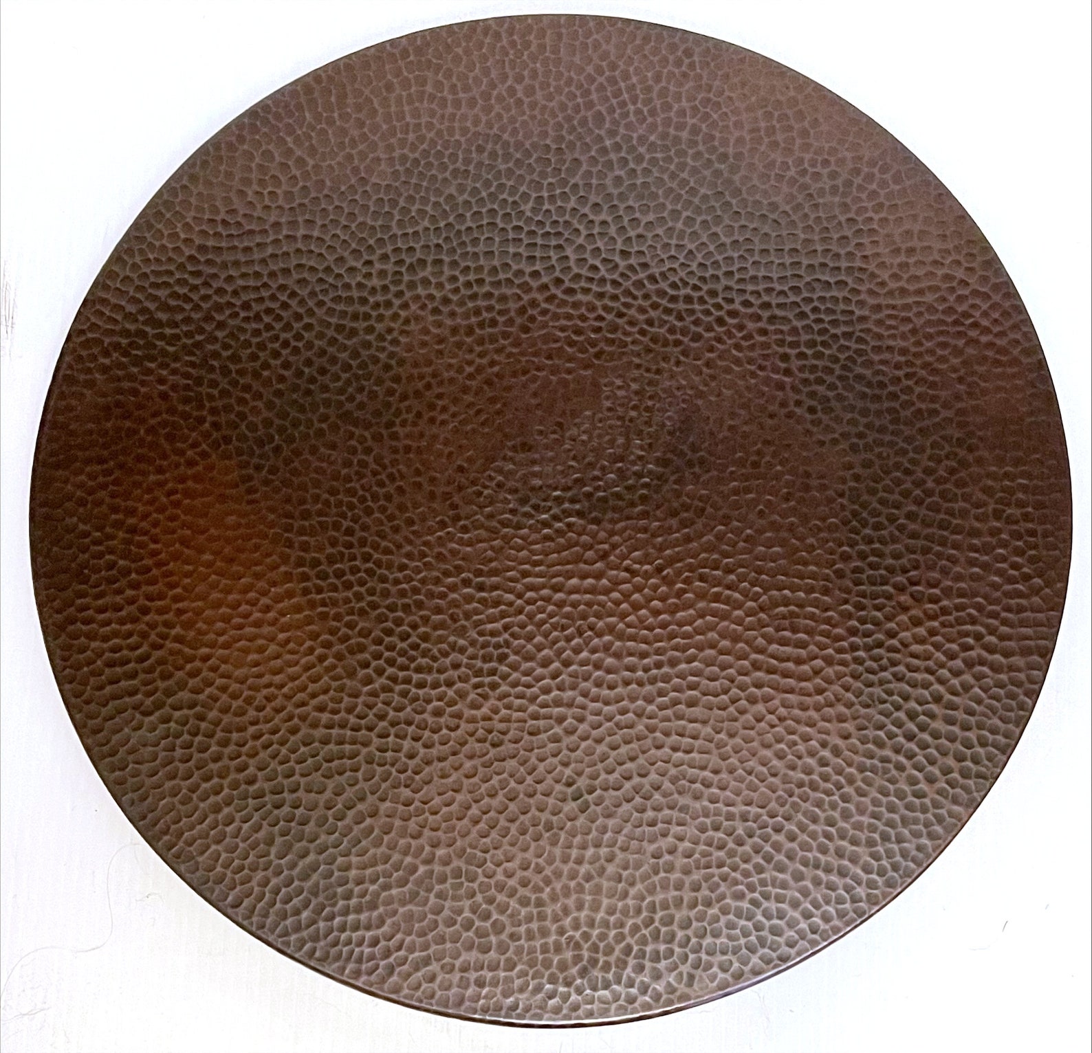 19 Inchhand Hammered Copper Lazy Susan 19 Diameter X Etsy