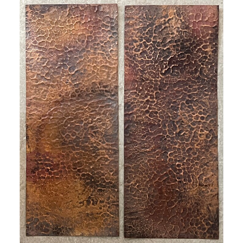 Hammered Copper Panels 221.75x 8.75 Hand Hammered Flat Etsy